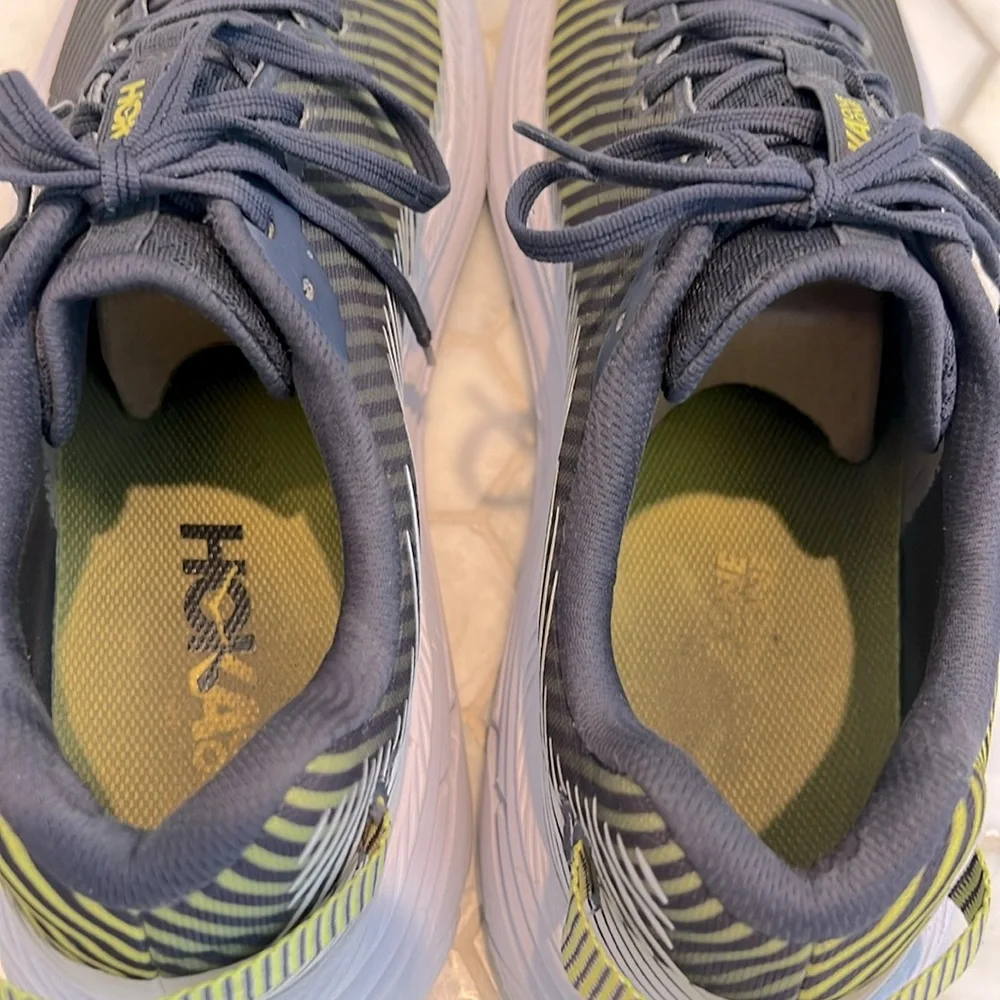Hoka Rincon 2 Striped Navy Running Athletic Sneakers Men’s Size 11.5